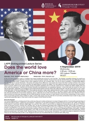 LAPP Distinguished Lecture Series: Does the world love America or China more?